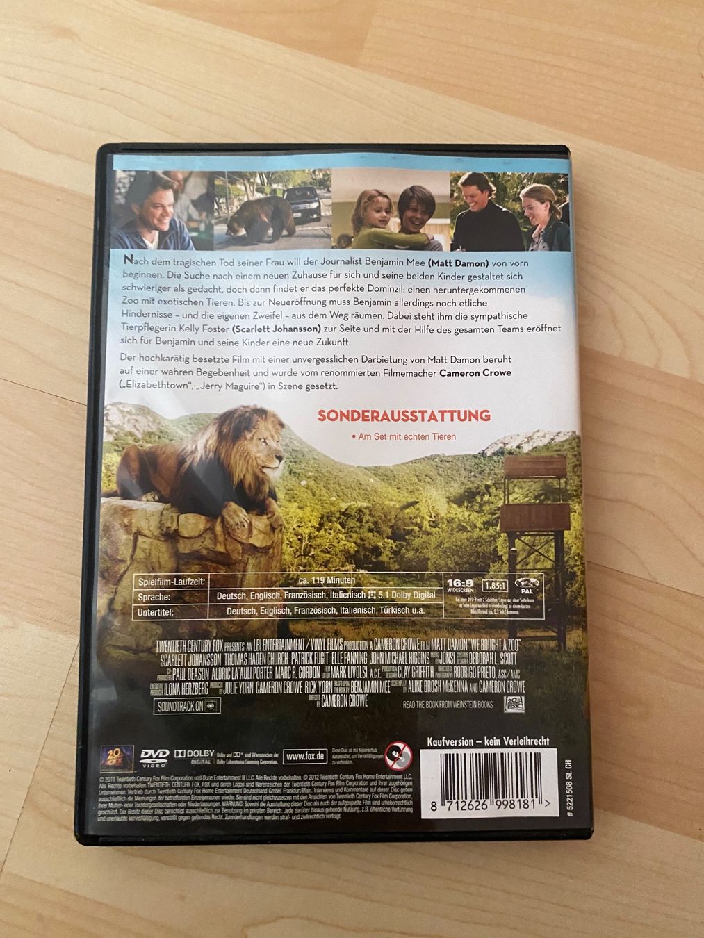 Tutti i DVDs: DVD Wir kaufen einen Zoo – Usato da Waltenschwil venduto da Tracy68 1