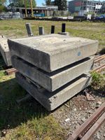 1 Stk. Betonquader / Fundamentsteine 120x120x25 cm