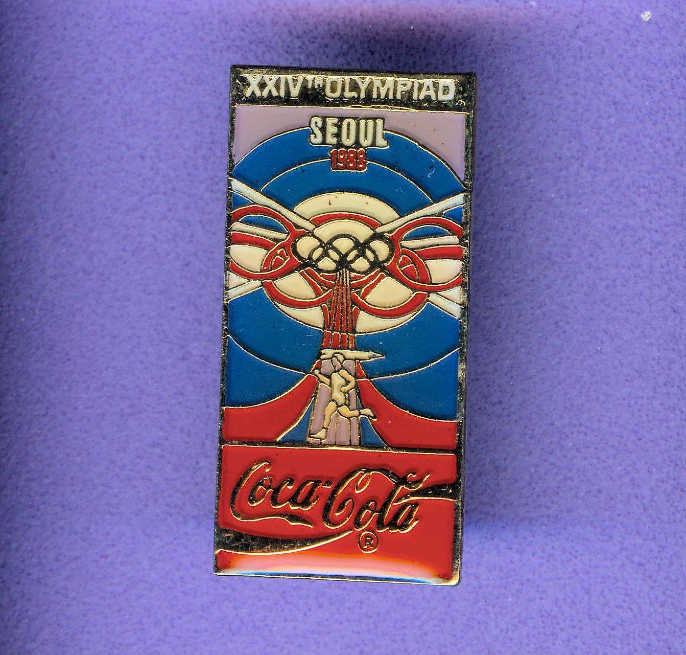 Coca-Cola Placchette & Badge: Cola  Sommer-Olympiade  SOUL 1988 – Usato da Winterthur venduto da Sammleroase