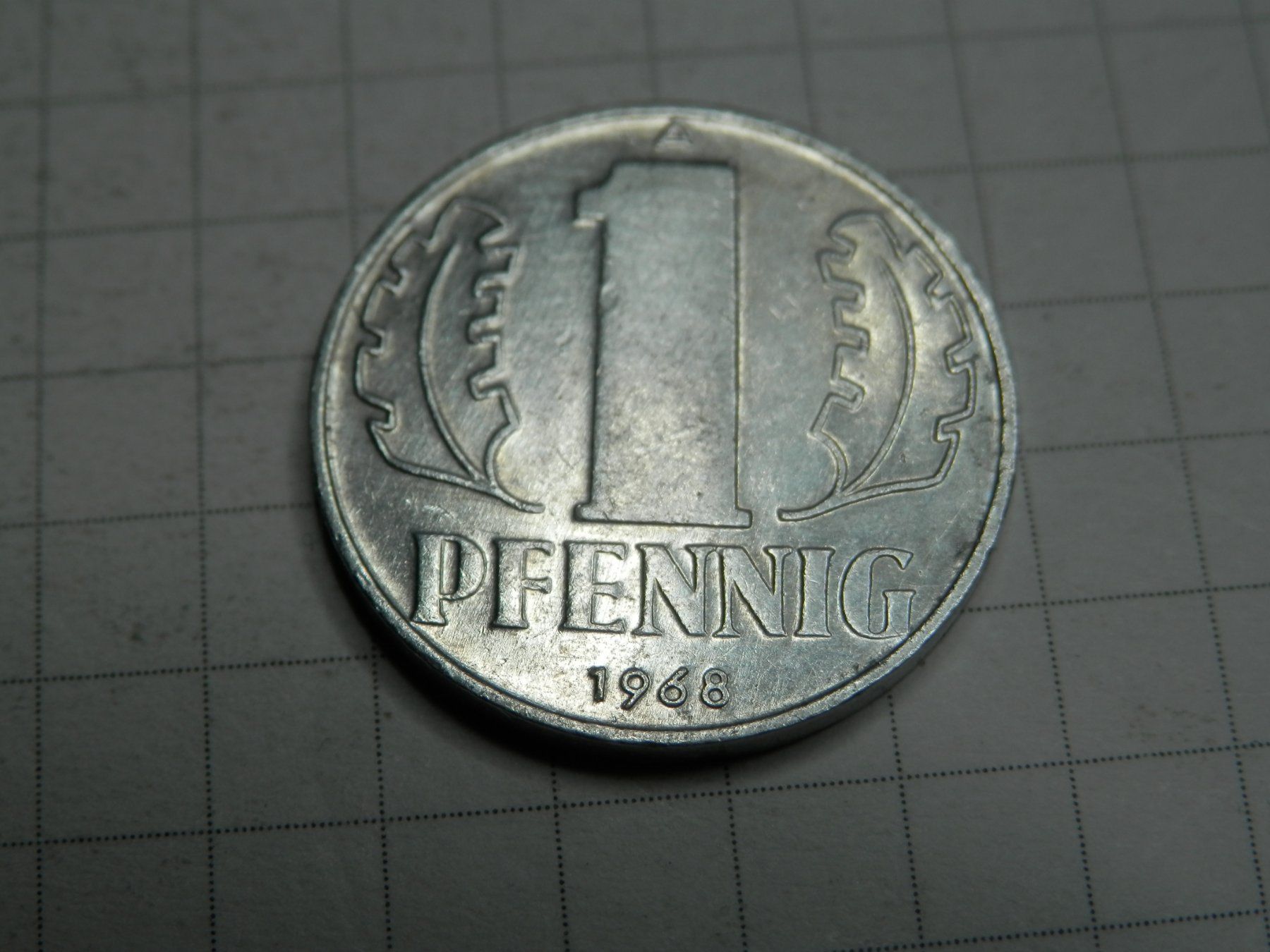Tutti le monete: Deutschland - DDR 1 Pfennig, 1968 – Usato da Weiach venduto da weiach81
