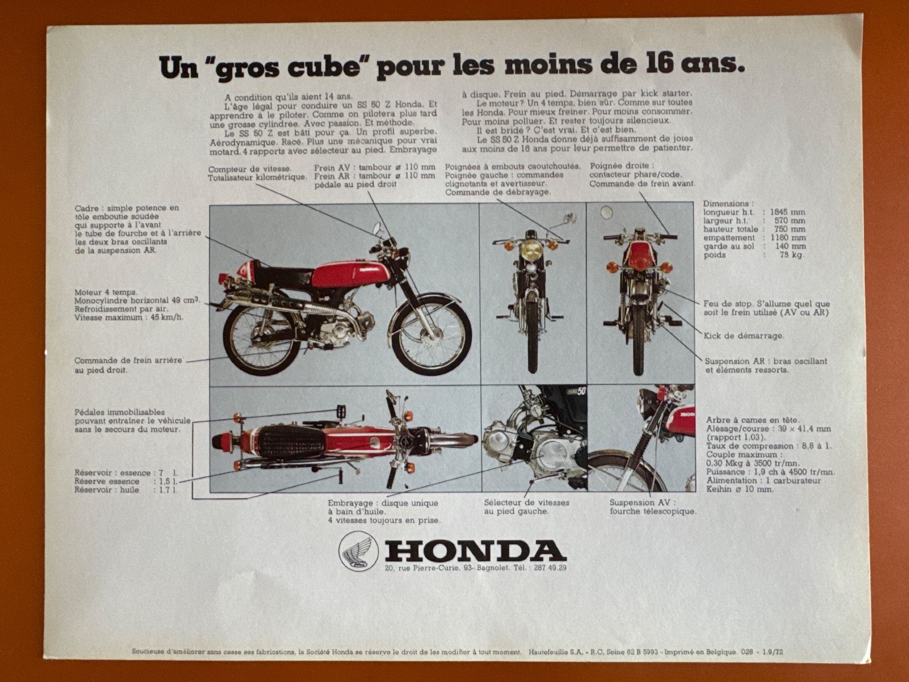 Honda Strasse: Honda SS 50 Z / SS50 Z – Gebraucht aus Morrens VD von kawah2 1