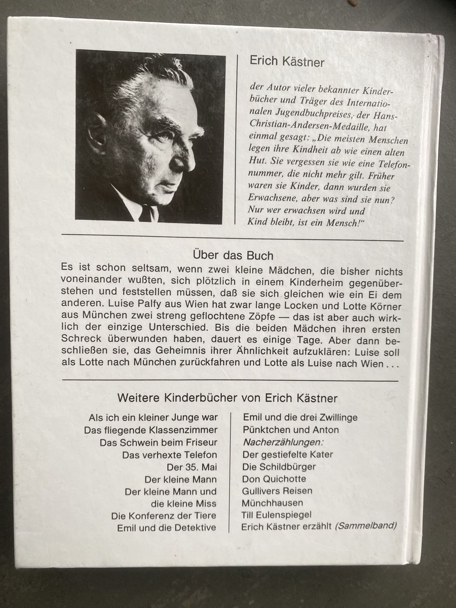 Bücher: Das doppelte Lottchen von Erich Kästner – Gebraucht aus Dallenwil von kavogt6 2