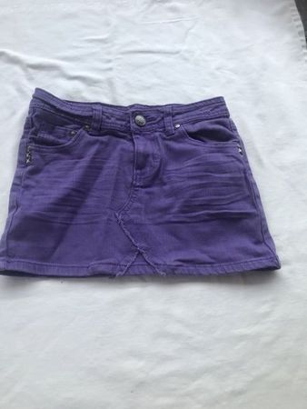 Mädchen Jeans Rock violett 134/140