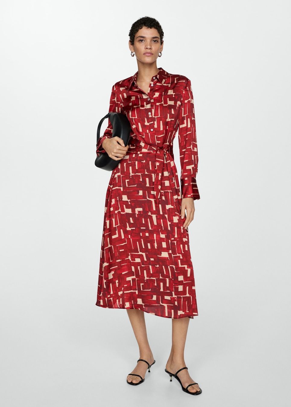 Mango Vestiti: MANGO Red Patterned Midi Dress, MEW MEDIUM – Nuovo (secondo la descrizione) da Wädenswil venduto da Jul_1207 3