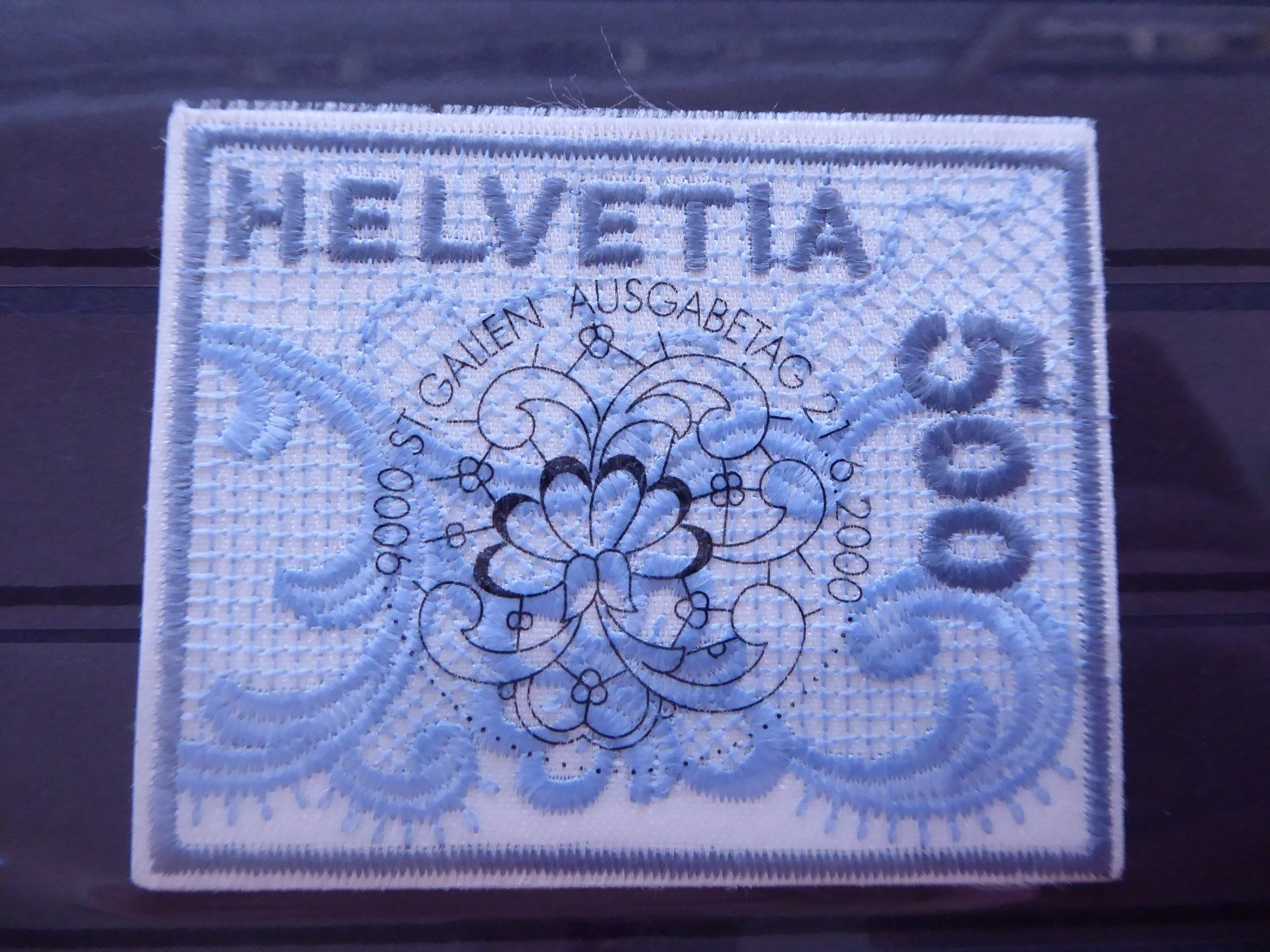 Alle Briefmarken: Stickereimarke mit Vollstempel – Gebraucht aus Rothrist von swisstools
