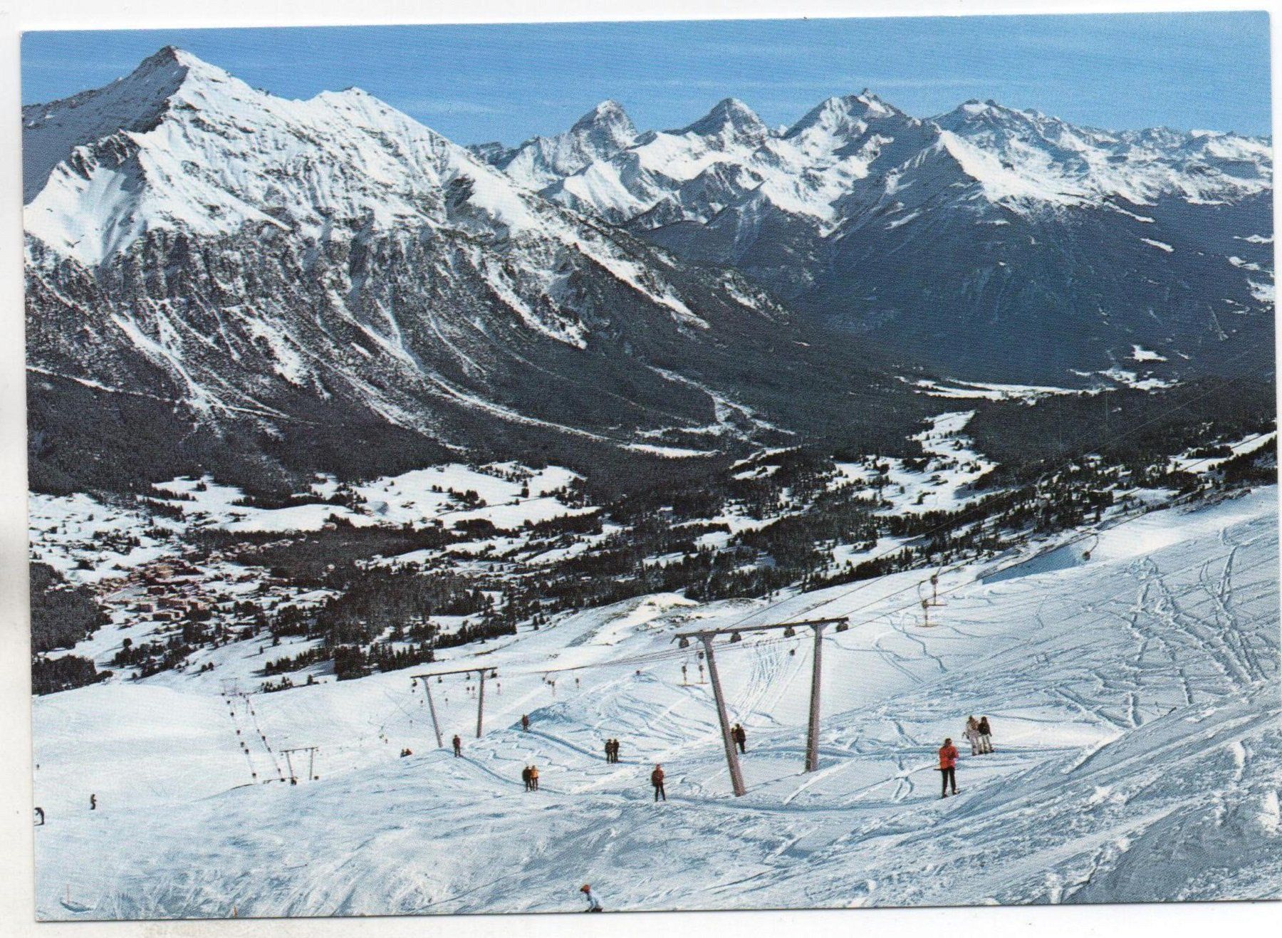 Ansichtskarten: LENZERHEIDE Skigebiet Danis, Skilift – Neu (gemäss Beschreibung) aus Jona von philajona