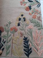 Teppich mit Blumenmuster, beige, Grösse 122x183cm, neu