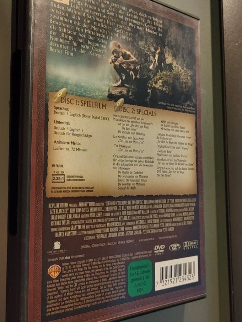 Tutti i DVDs: Der Herr der Ringe zwei DVD Box – Usato da Dottikon venduto da Oldyfreak 1