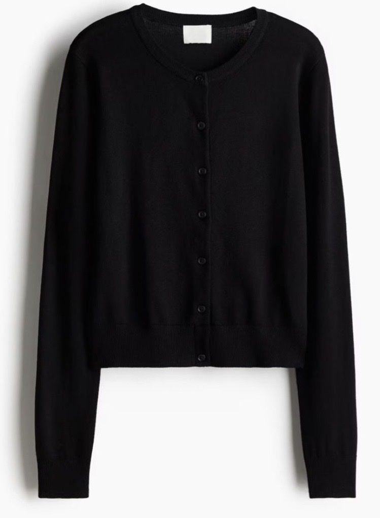 H&M Giacche: Feinstrick-cardigan. Schwarz, Neu. – Nuovo (secondo la descrizione) da Zürich venduto da ber_78xz 3