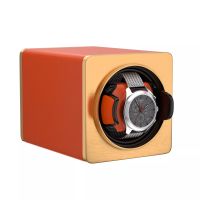 Automatik Uhrenbeweger Uhrenbox mit Mabuchi Motoren Orange
