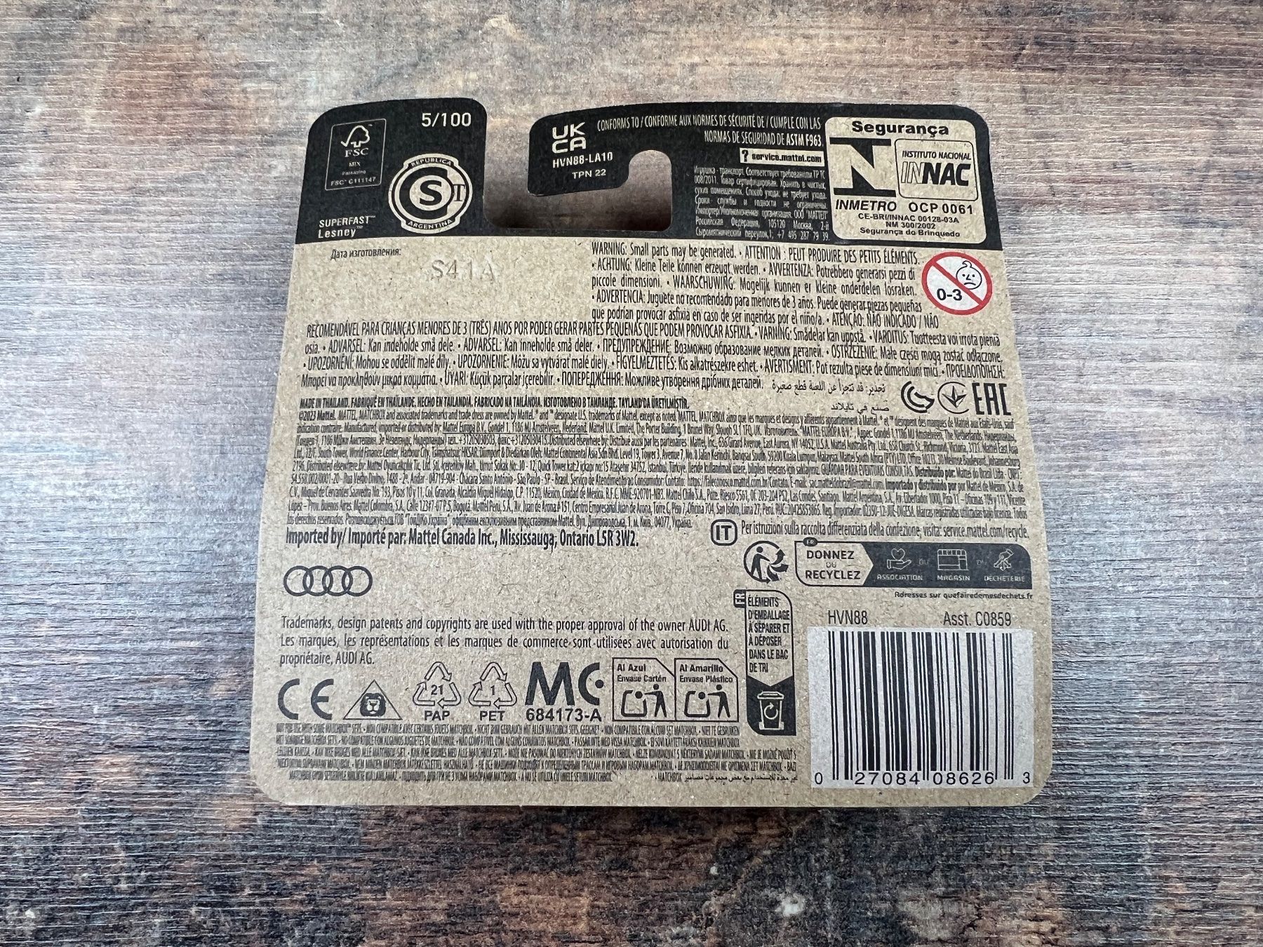 Matchbox Modellini d'auto: Matchbox Auto AUDI E-TRON 5/100 – Nuovo e nell'imballaggio originale da Hallau venduto da R.R.91 1
