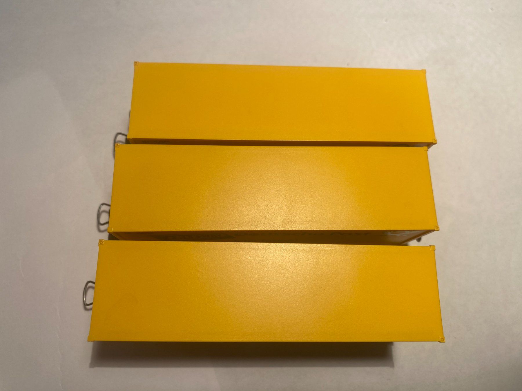 Roco Modellini di ferrovie: ROCO 3x 47251 Containerwagen "Deutsche Post Freeway" DB, DC – Usato da Buchrain venduto da Modellbahn11 5
