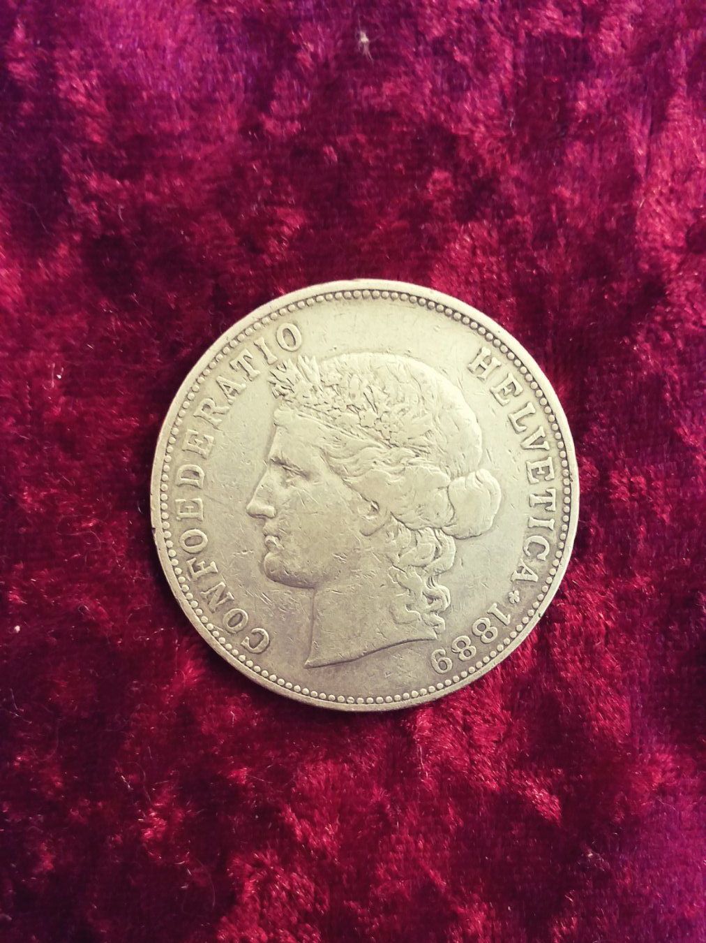 Tutti le monete: CH, 5 Franken/Francs/Franchi 1889 – Usato da Gordola venduto da ale_5wbc