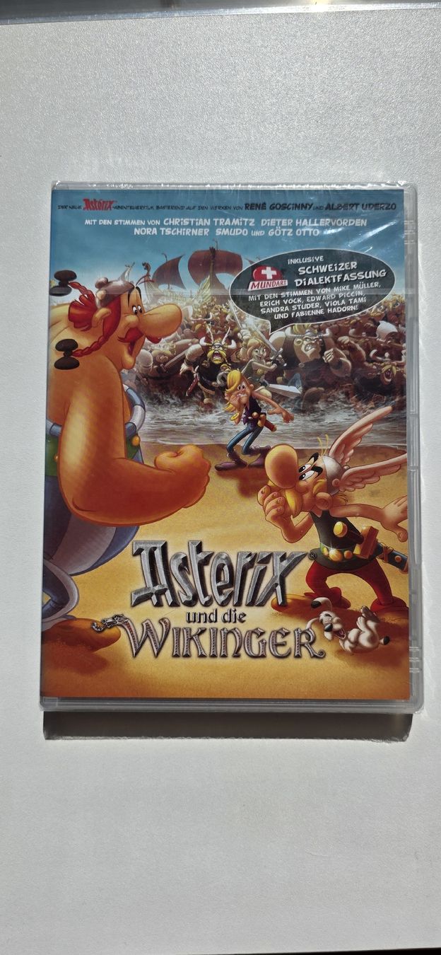 Tutti i DVDs: Asterix und die Wikinger DVD, Schweizer Dialekt + DE /Sealed – Nuovo e nell'imballaggio originale da Biel/Bienne venduto da Popoff1
