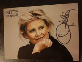 Gitte Haenning - handsigniert