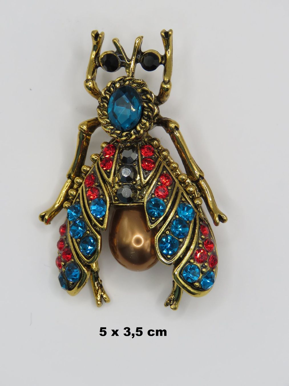 Broschen & Nadeln: Brosche - KÄFER - mit Glitzersteinen - Neu - 5x3,5cm – Neu und originalverpackt aus Grenchen von Yamahwildstar16 1