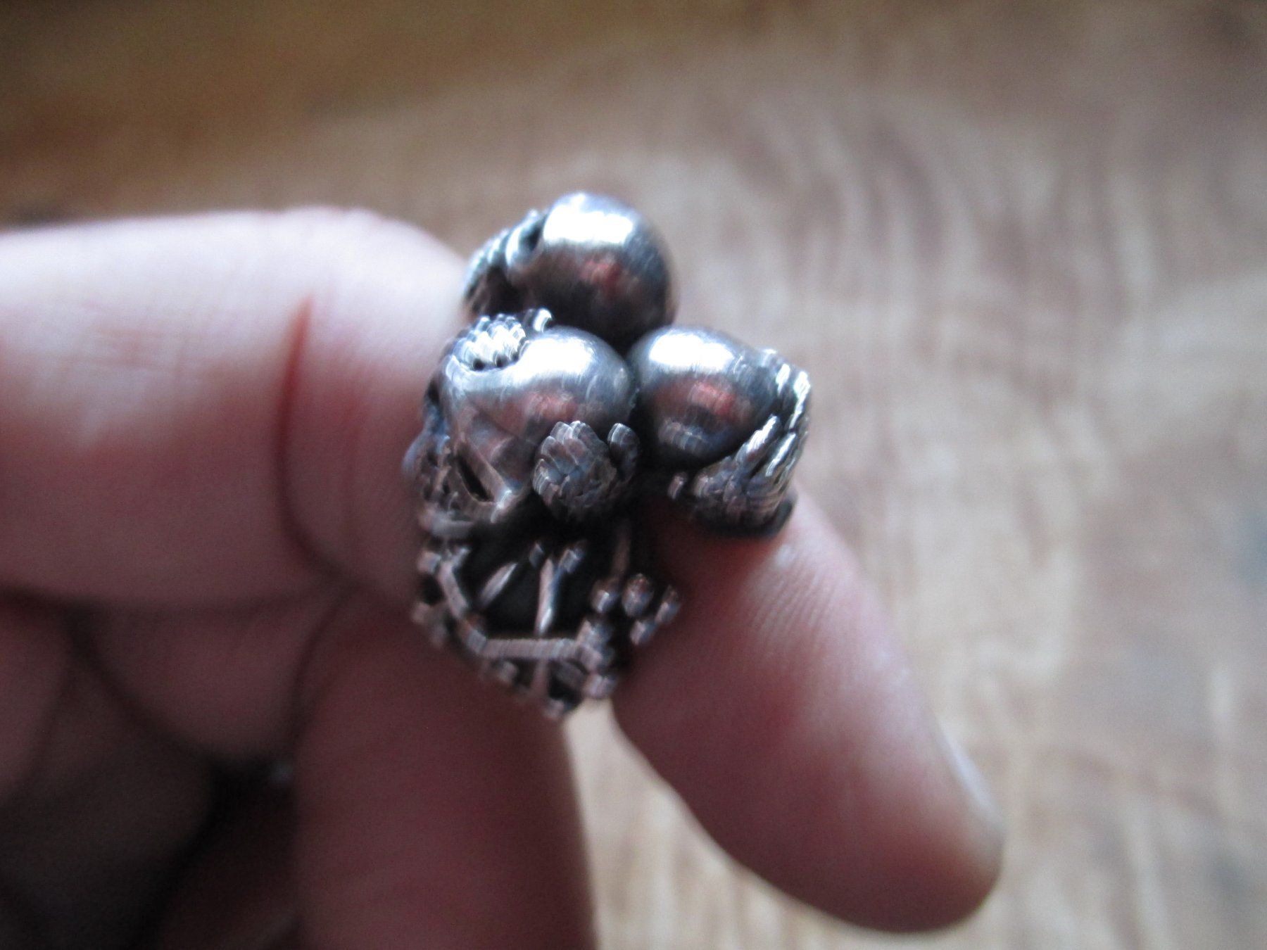 Anelli: Ring Skull Silber Massiv – Nuovo (secondo la descrizione) da La Heutte venduto da franco029 3