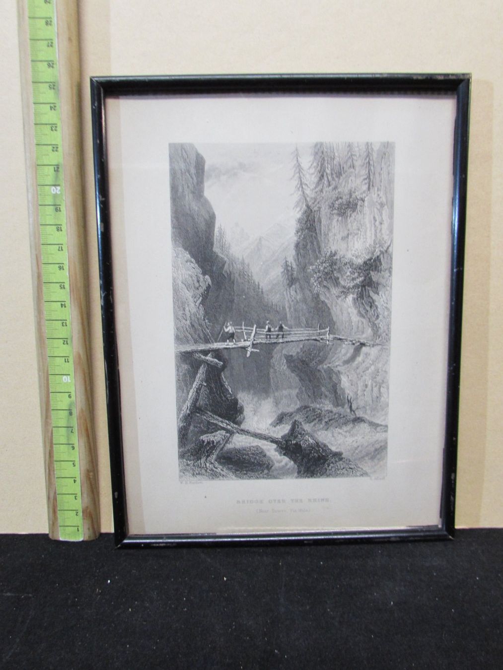 Stiche: Bridge over the Rhine, Bartlett,19.Jh. – Gebraucht aus Walchwil von Shells1