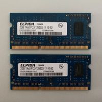 2 x 2GB DDR3 RAM SODIMM DDR3 Elpida