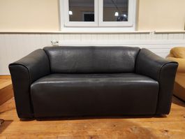 Designer Sofa De Sede DS47 Büffelleder schwarz