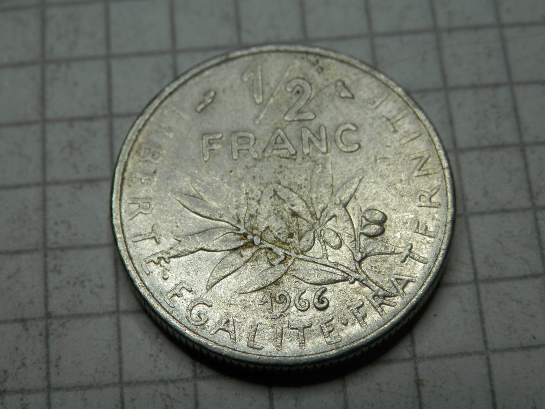 Alle Münzen: Frankreich ½ Franken, 1966 – Gebraucht aus Weiach von weiach81