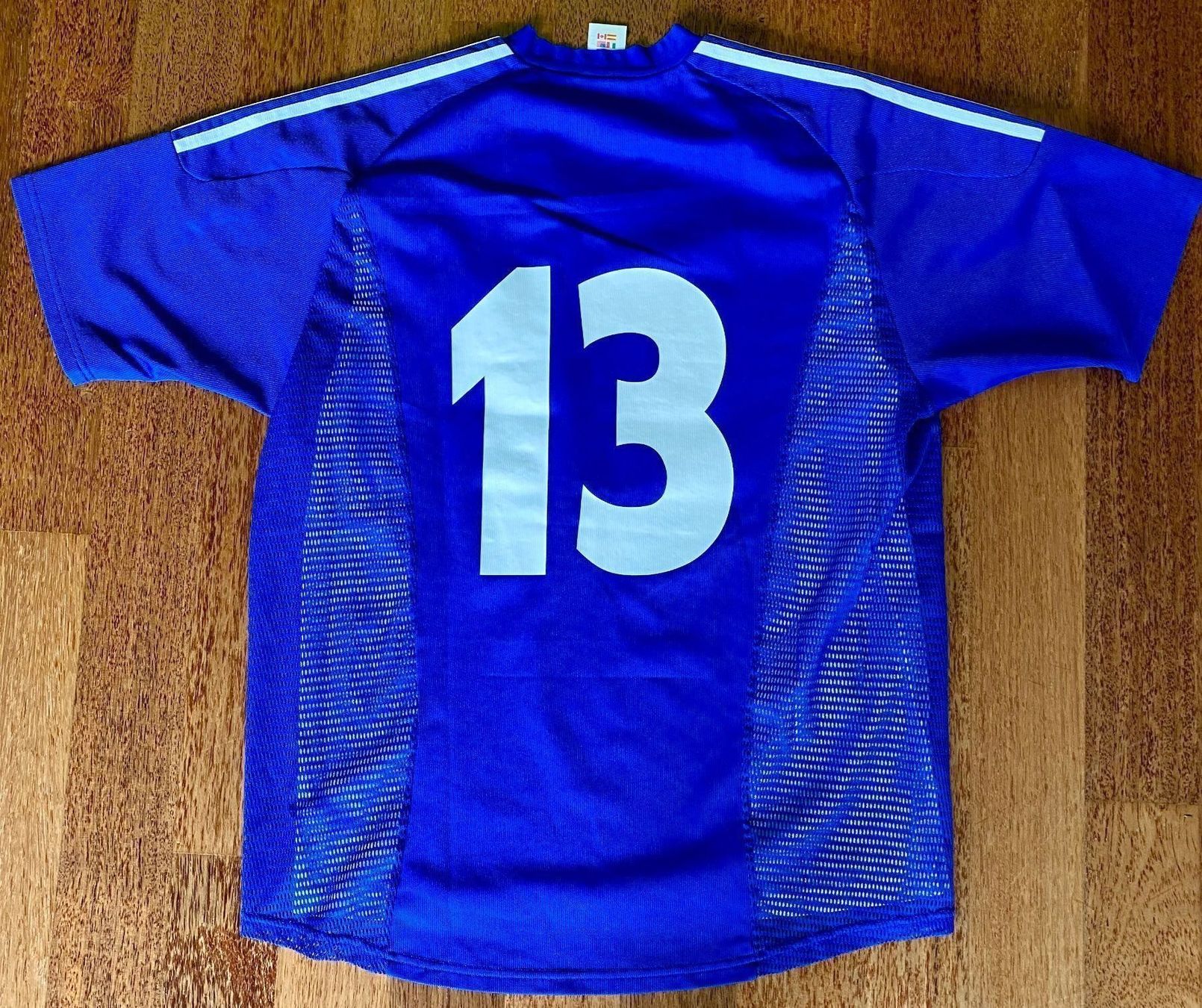 Adidas Canottiere & Pantaloni: Finnland away Shirt - "Kitroom-Version" - 2002 bis 2004 – Usato da Hermetschwil-Staffeln venduto da Beat131 2