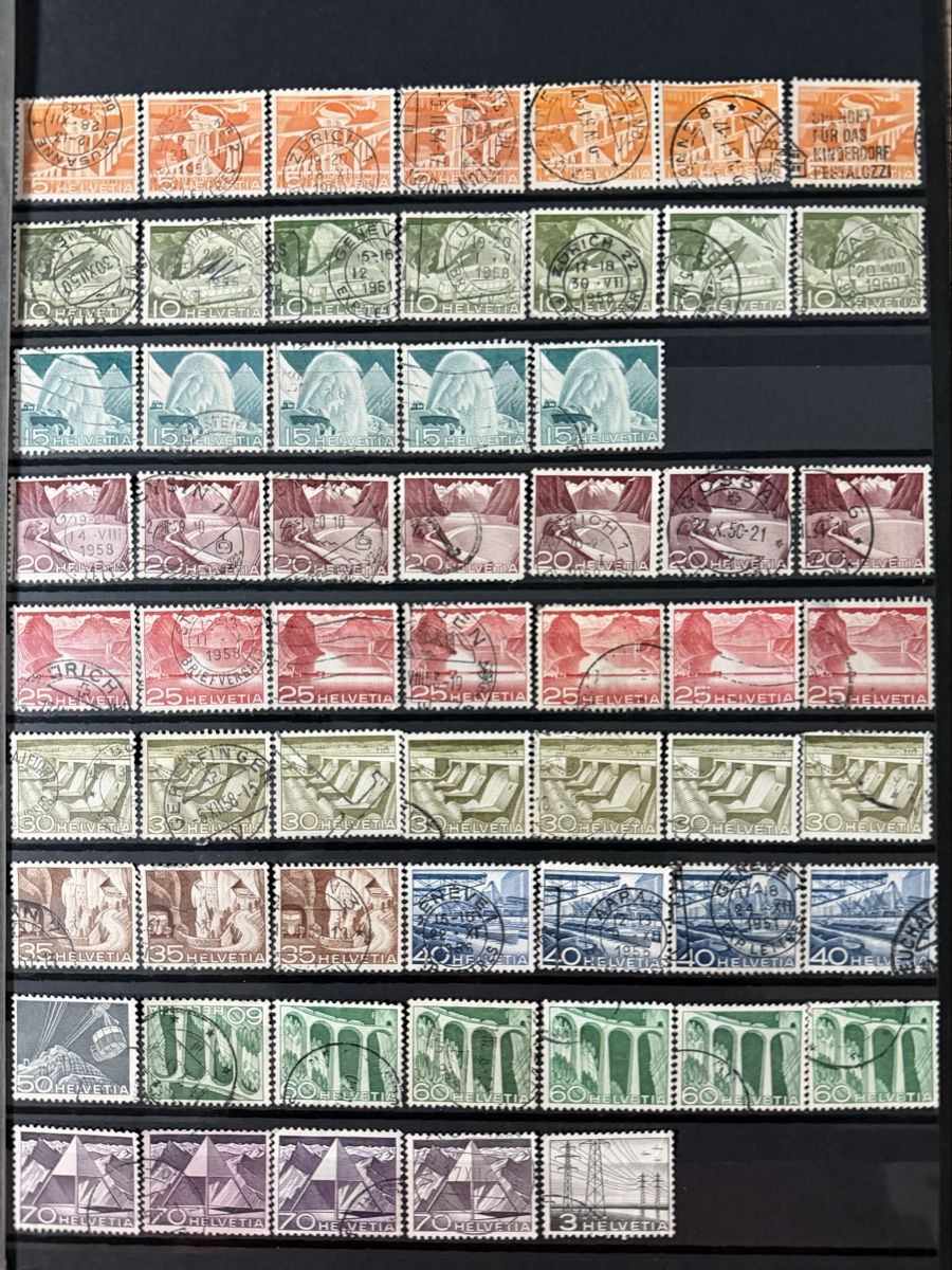 Alle Briefmarken: Timbres  - Suisse  – Gebraucht aus Petit-Lancy von Solcarm