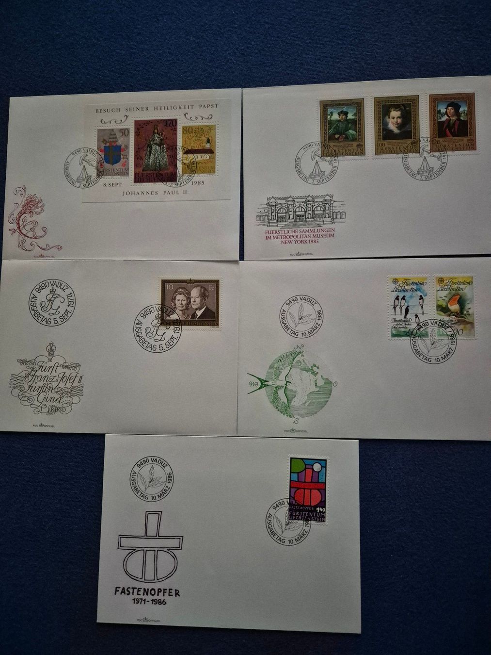 Tous les timbres: Ersttagsbriefe FL – D'occasion à Steinhausen par Scrashel