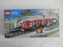 LEGO City 60423 Strassenbahn mit Haltestelle   TOP