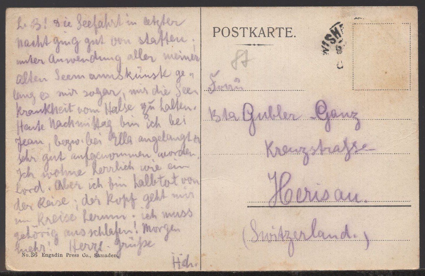 Ansichtskarten: Silvaplana und die Margna – Gebraucht aus Aarau von kufi44 1
