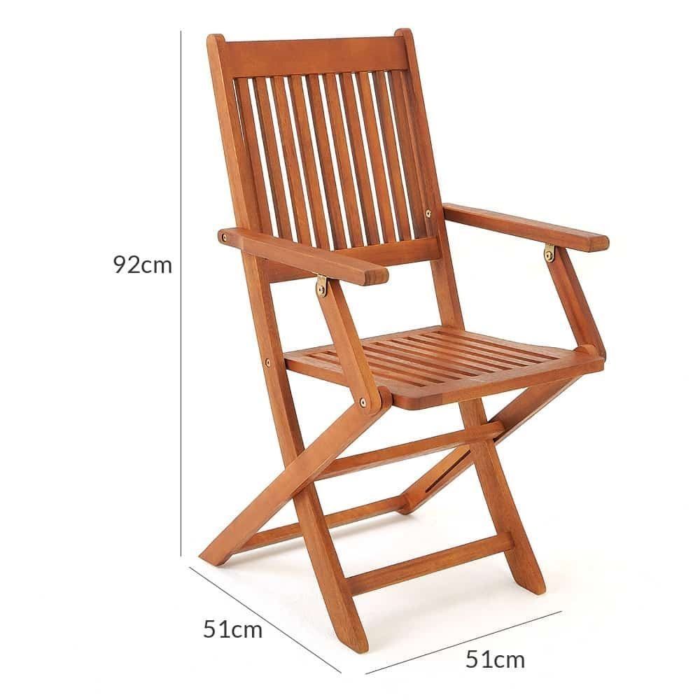 Sedie da giardino: Gartenstuhl 2er-Set Akazienholz klappbar – Nuovo e nell'imballaggio originale da Bottighofen venduto da zaap 3