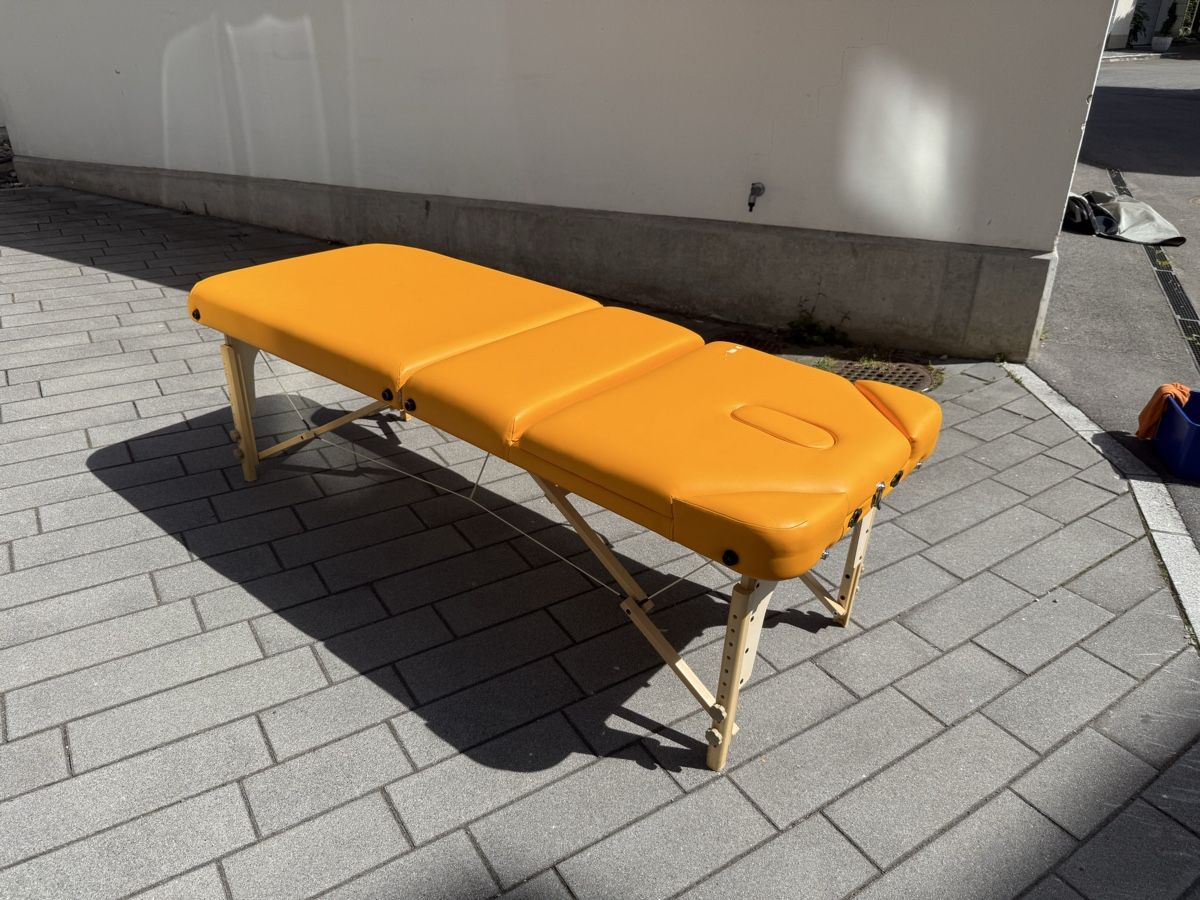 Sedie a sdraio: Mobile Behandlungsliege / Massageliege mit Transporttasche – Usato da Brunnen venduto da RoliKr8 5
