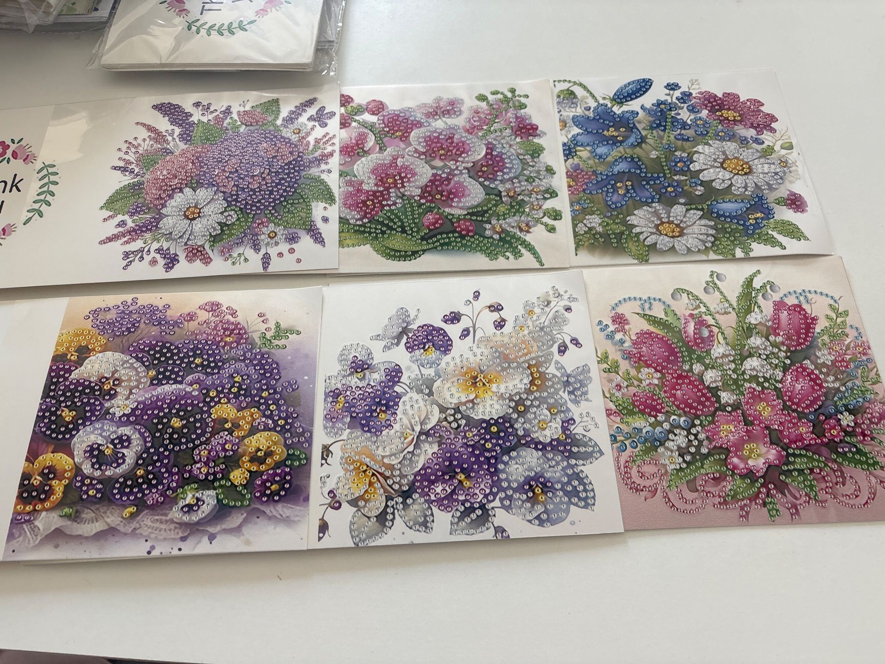 Bastelsets: Karten Blumen Diamond Painting – Neu (gemäss Beschreibung) aus Amriswil von SCHLOSSGEISTLI