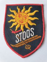 Vintage Badge Wappen Wallis STOOS Sonne ST. GALLER STICKEREI