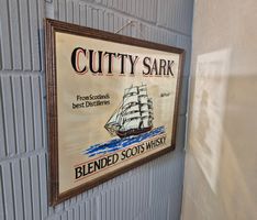 Cutty Sark Whisky Mirror Werbespiegel Reklame Spiegel