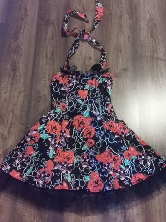 Phaze Pin Up Kleid Gr 10 / 12 *NEU* Skull & Roses