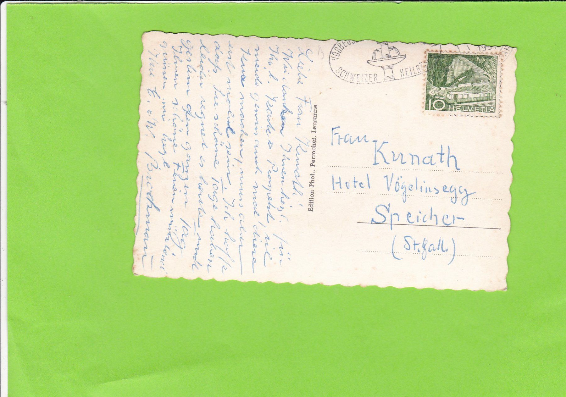 Cartoline postali: Aarau, Aarebrücke – Usato da St. Peterzell venduto da neckertal 1