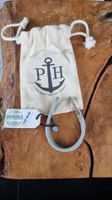 Paul Hewitt Armband Anker hellblau, neuwertig Leder