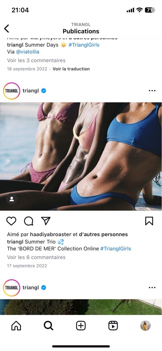 Costumi da bagno & Bikini: Bikini bleu Triangl – Nuovo (secondo la descrizione) da Clarens venduto da ale_yc7t 1