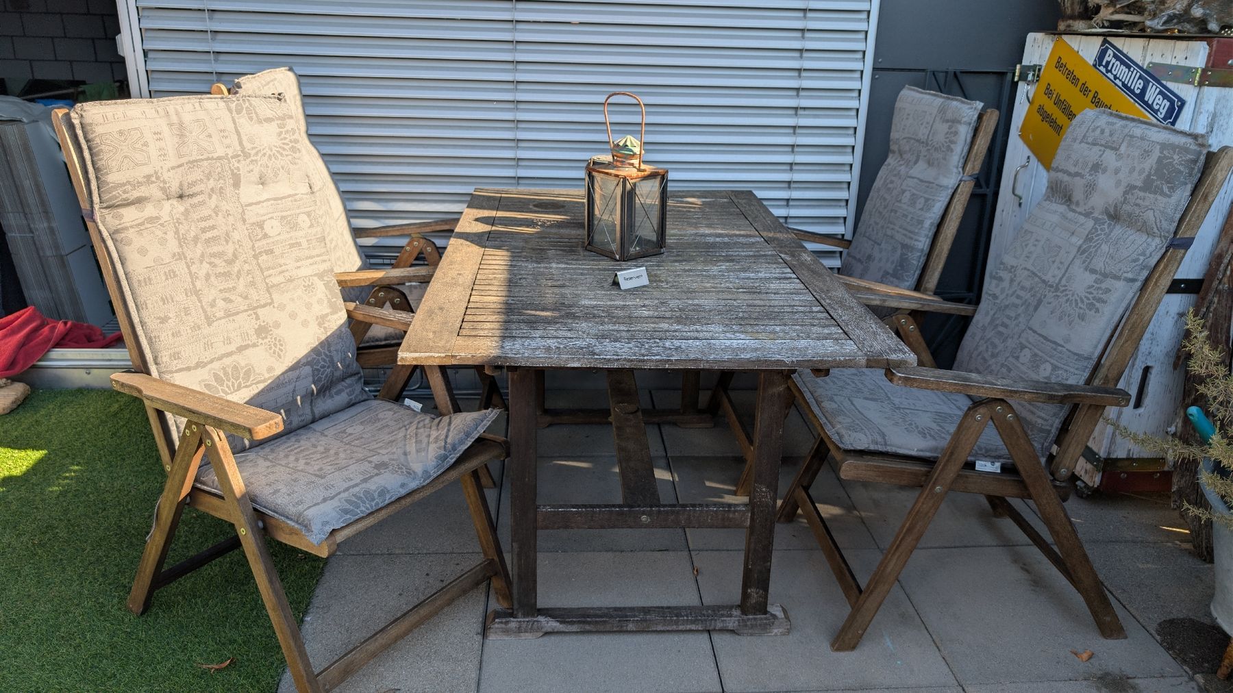 Set de table et chaises: Gartentisch mit Stühlen – D'occasion à Riedholz par DomeKa20