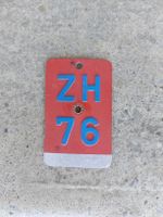Velonummer ZH 76