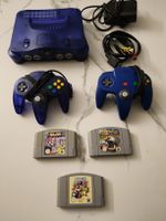 Nintendo 64 Purple mit Spielen Controller mit seltenes Games