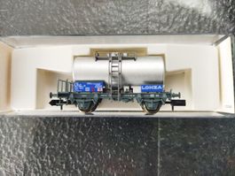 Kesselwagen "Lonza" blau der SBB von Fleischmann N,Fabrikneu