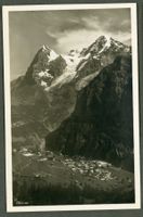  AK sw Mürren BE Dorf Eiger Mönch ≈ 1937 