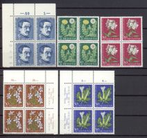 1960, Pro Juventute, Viererblöcke, SBK 28.– **