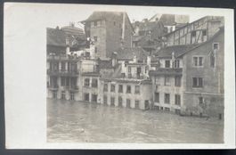 Bern Mattenenge, Überschwemmung/Fotokarte 1920