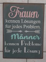 FRAUEN UND MÄNNER   Blechschild 36x26 cm