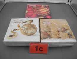6 Pack Servietten Premium Collection Weihnachtsmotive, Nr.1c
