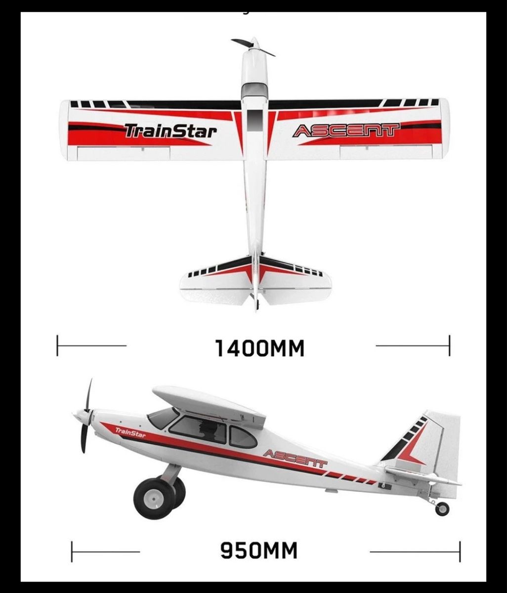 Modellismo RC: TrainStar Ascent, Spannweite 1400mm, RTF-Set mit Gyro – Usato da Hünenberg venduto da feldmann02 6