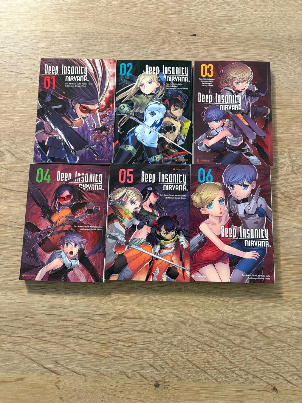 Fumetti: Deep Insanity Nirvana Manga Set 1-6 Deutsch – Usato da Bünzen venduto da Matom23